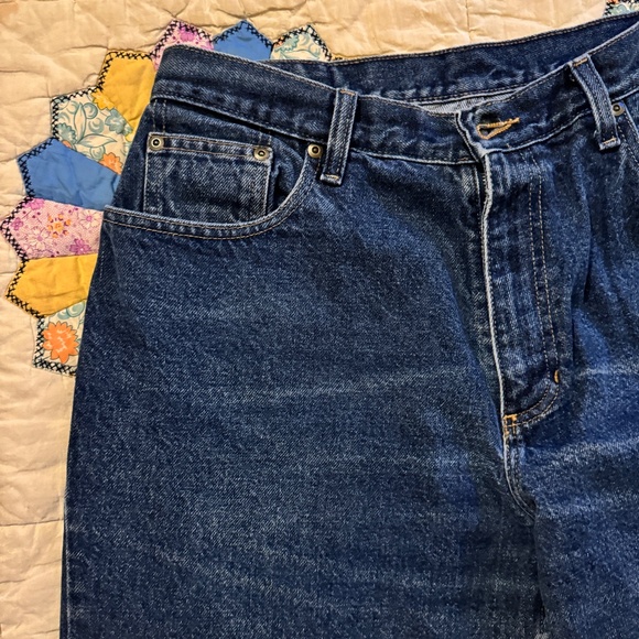 Women's L.L Bean Denim Jeans Double L Relaxed Fit High Rise 14P - Picture 4 of 11